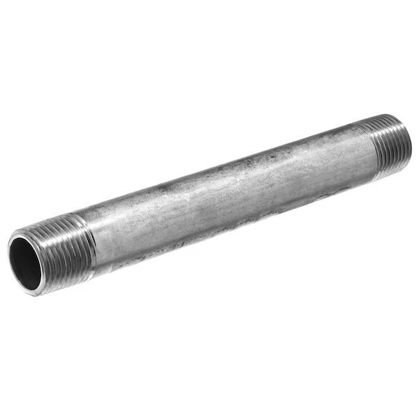 Pipe Nipple - 304 SS - Schedule 40 - Welded - Threaded on Both Ends - 4 NPT Male - 5 Long, Usa Industrials, Mfr#: ZUSA-PF-18384